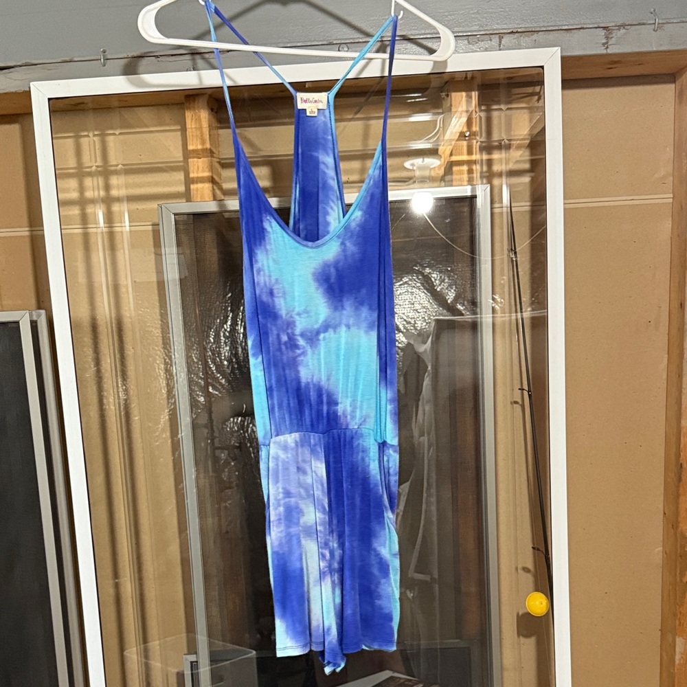 Rolla Coster Blue Tie-Dye Romper